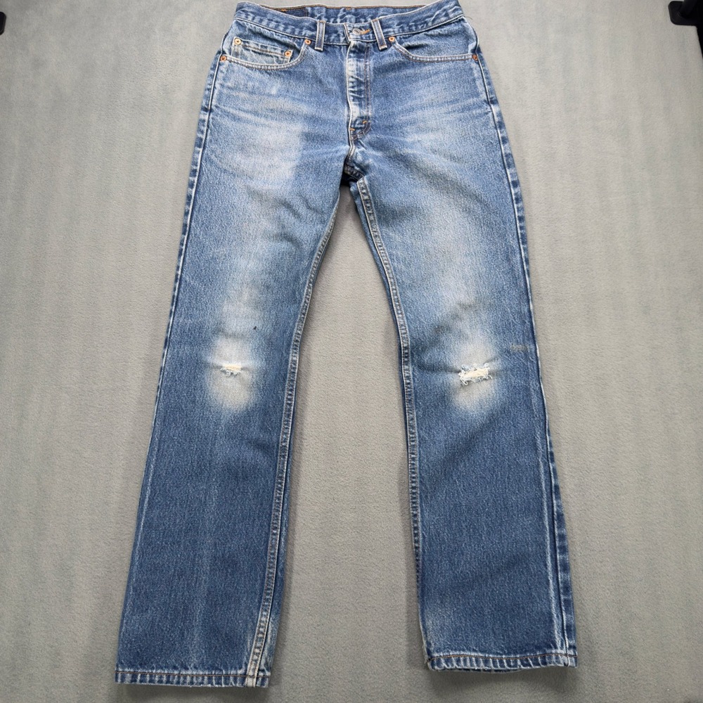 Vtg Levis 517 Boot Cut 32x31 Blue Made in USA Denim Jeans